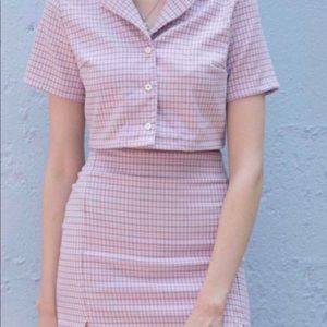 Brandy Melville Vivian Skirt and Cara Top Set